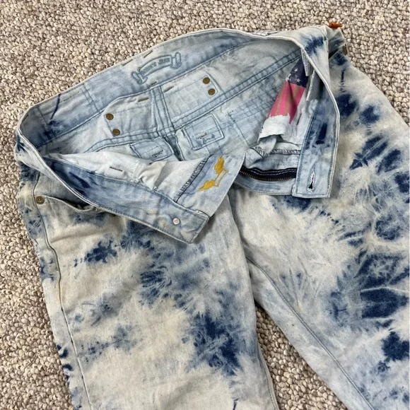 Robin’s Jeans Mens Studded VTG Jeans Blue Size 32x33 - Picture 5 of 8